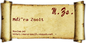 Móra Zsolt névjegykártya