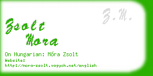 zsolt mora business card